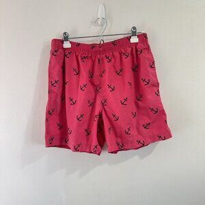 Vtg Y2K 90s Polo Ralph Lauren Swim Trunks Shorts L Anchors Pink Blue Nautical
